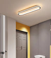 Elliptical strip LED corridor ceiling light