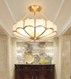 American all-copper LED ceiling light