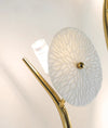 Creative ceramic lotus leaf wall lamp