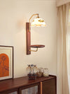 Vintage wabi-sabi cream style bedroom living room storage atmosphere wall lamp