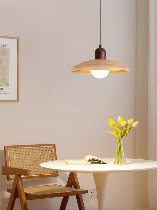 Japanese retro log style restaurant chandelier