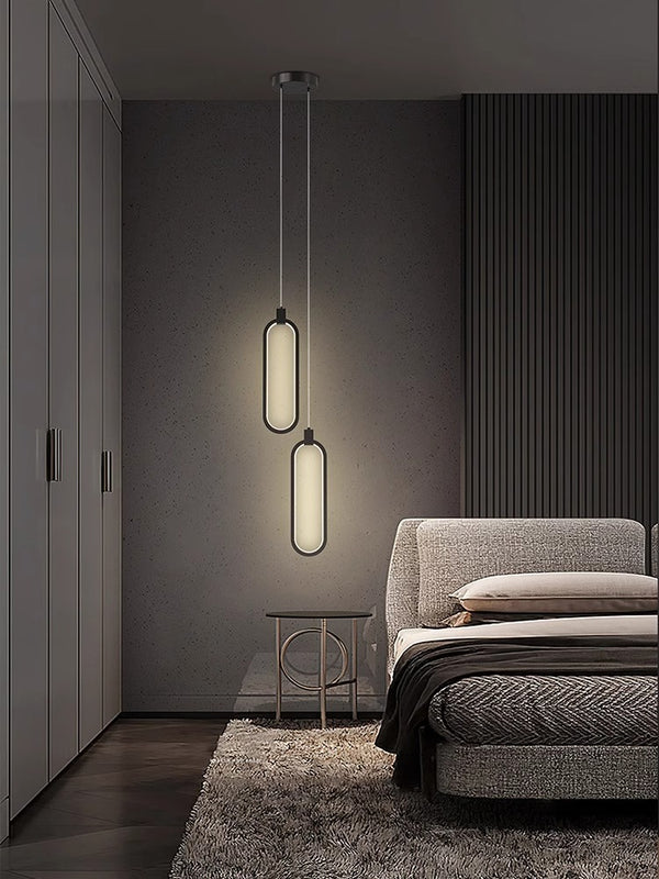 All copper bedroom bedside chandelie
