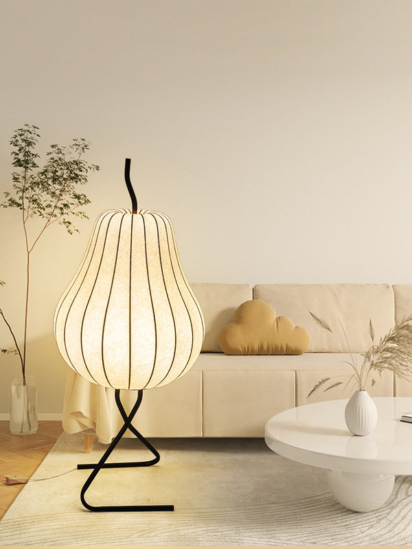 Cream style pear floor lamp