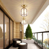 European style copper home decoration corridor entrance balcony small ceiling lamp