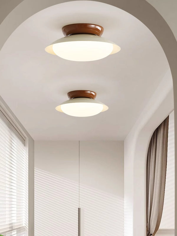 Japanese style bowl ceiling lamp