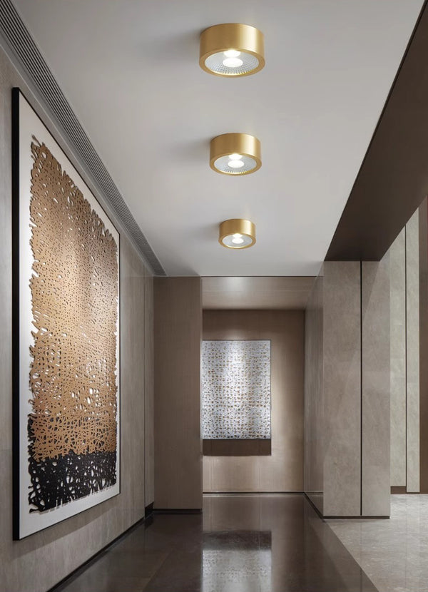 Plafonnier LED pour balcon, allée, tout en cuivre