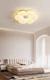 Cream style flower led bedroom ceiling lamp