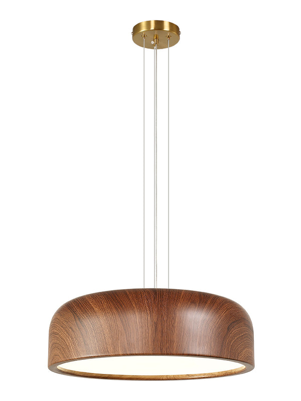 Japanese retro restaurant chandelier walnut wood grain