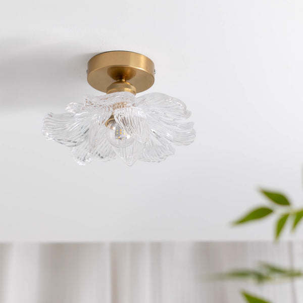 French retro petal corridor balcony ceiling lamp