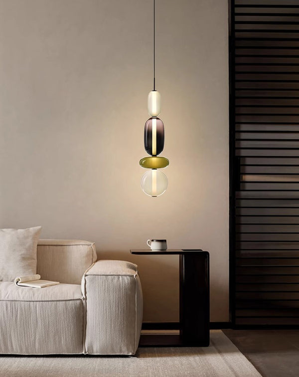 Nordic bedroom bedside glass chandelier