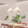 French cream style fabric restaurant chandelier