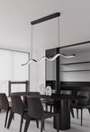 Creative minimalist wave restaurant chandelier