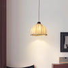 Lampe à suspension de salle à manger en tissu rétro japonais