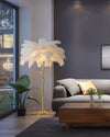Ostrich Feather Floor Lamp