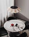 French fabric restaurant chandelier