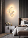 Creative ceramic lotus leaf wall lamp