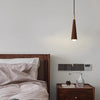Lustre de chevet de chambre en bois massif tout en cuivre