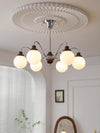 Retro cream style magic bean living room chandelier