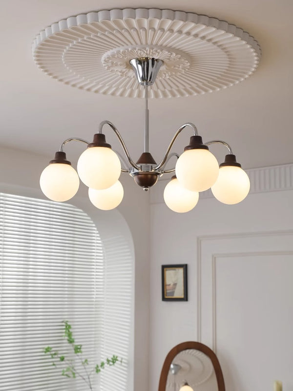 Retro cream style magic bean living room chandelier