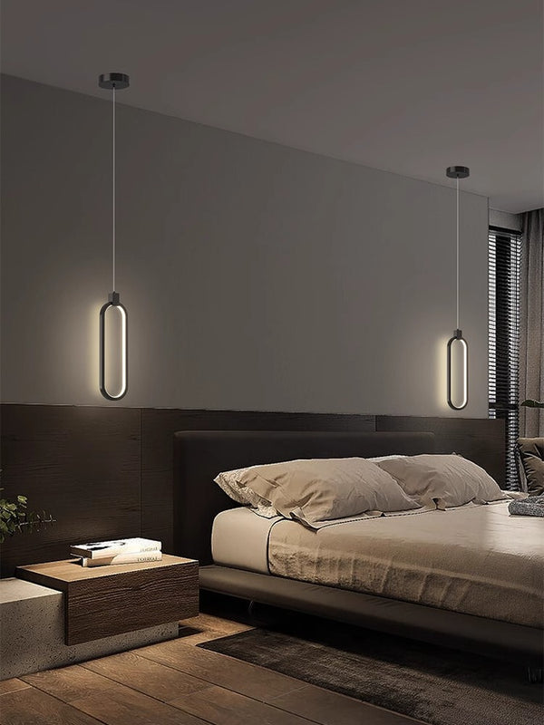 All copper bedroom bedside chandelie