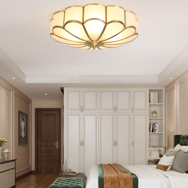 American all-copper LED ceiling light