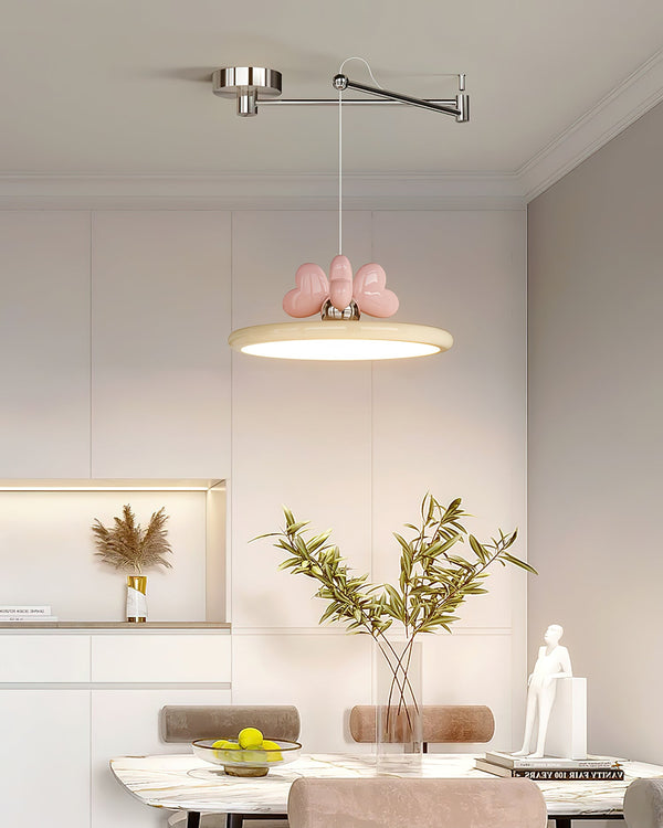 Creative Bowknot Rocker Arm Dining Chandelier