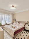 Simple cream style round LED ceiling lamp