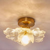French retro petal corridor balcony ceiling lamp