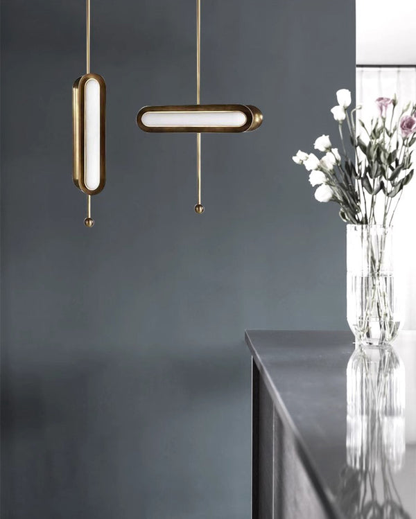 Petit lustre LED simple et créatif