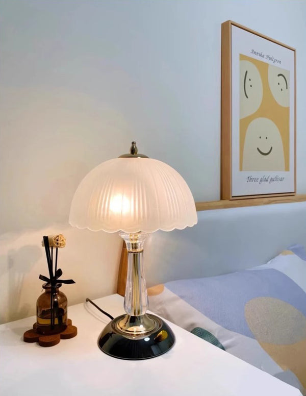 Lampe de chevet créative en forme de champignon pour chambre à coucher