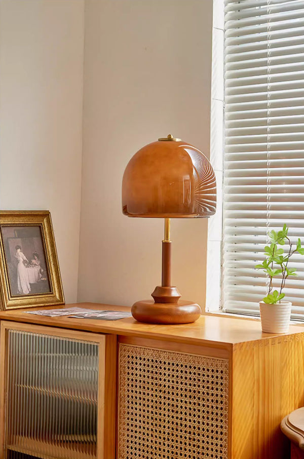Retro Glass Study Bedroom Bedside Table Lamp