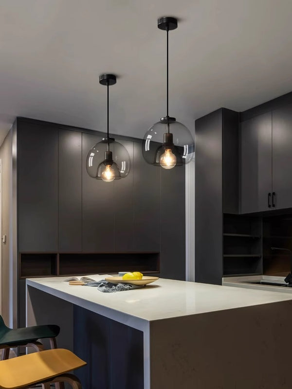 Simple personality glass restaurant chandelier