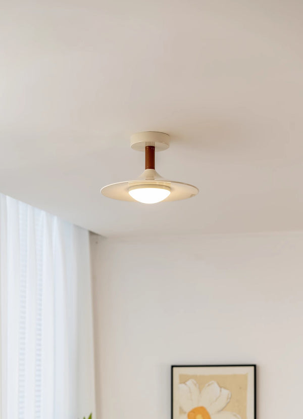 Retro creative flying saucer corridor balcony ceiling lamp