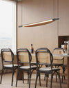 Lustre de salle à manger rétro créatif et personnalisé en forme de feuille