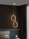 All copper bedroom bedside chandelie
