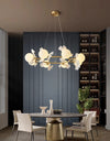 French creative ginkgo leaf living room chandelier