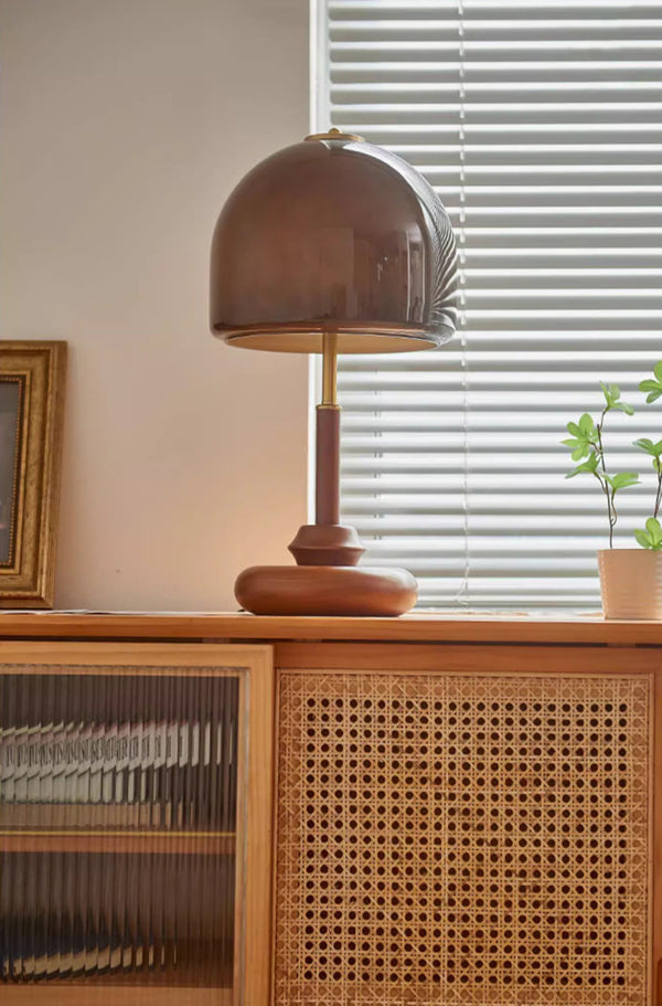 Retro Glass Study Bedroom Bedside Table Lamp