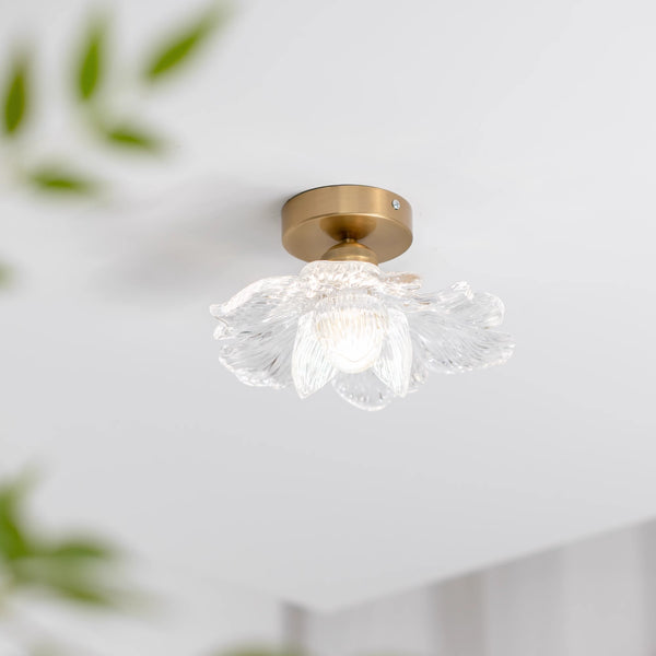 French retro petal corridor balcony ceiling lamp