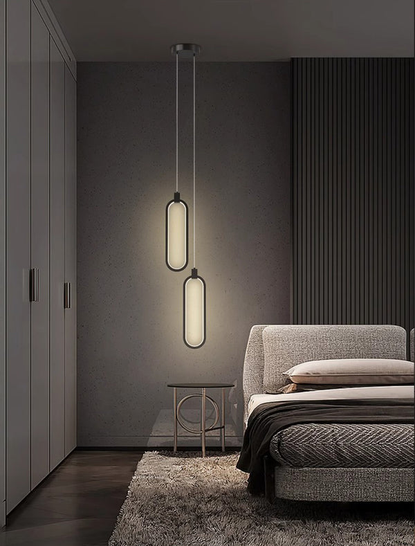 All copper bedroom bedside chandelie