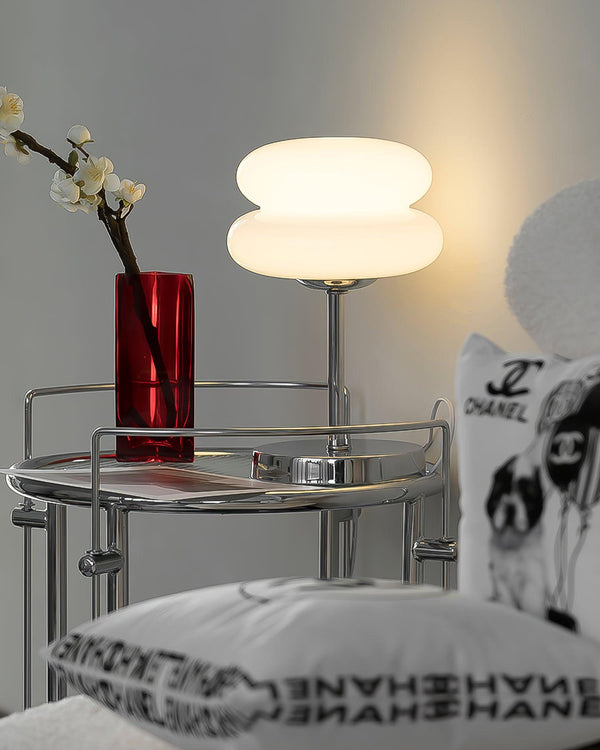Medieval vintage glass table lamp