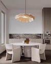 French fabric restaurant chandelier