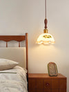 Wabi-sabi style bedroom bedside ceramic chandelier