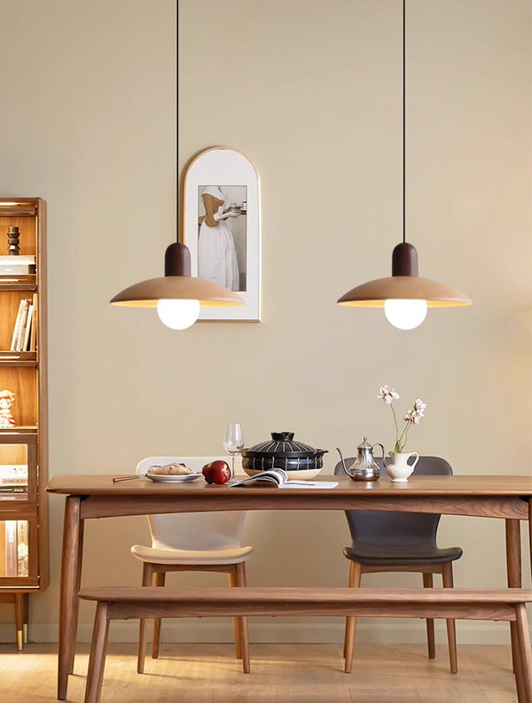 Japanese retro log style restaurant chandelier