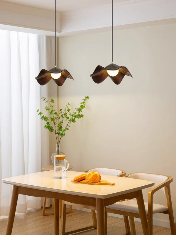 Retro creative pleated restaurant chandelier