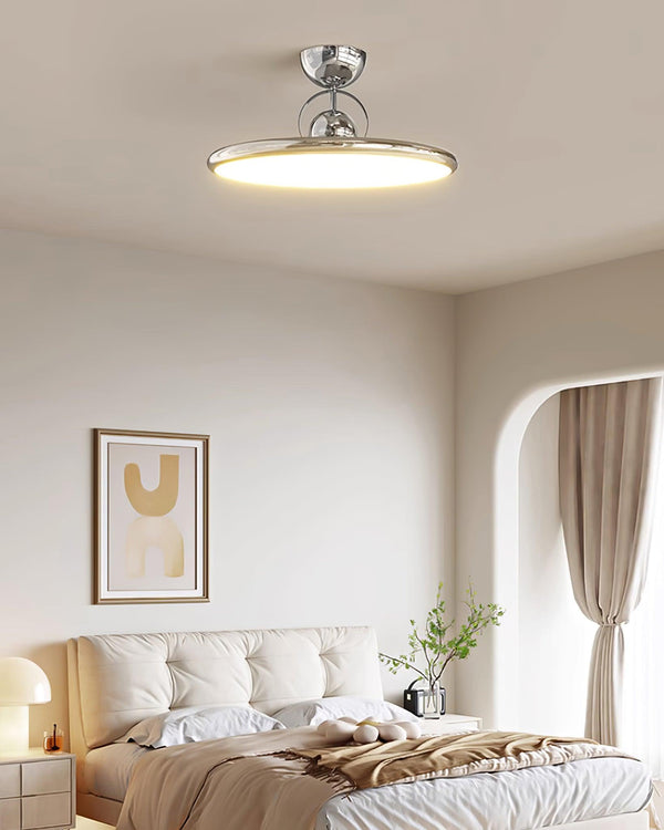 Cream style bedroom flying saucer ceiling lamp