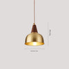 All copper walnut dining chandelier