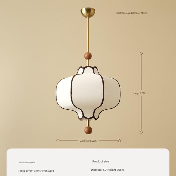 Medieval style fabric chandelier