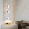 Minimalist conical bedroom bedside background wall chandelier