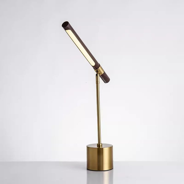 Creative personality wood grain bedside desk lamp