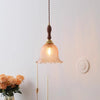 Retro tea-colored glass dining room bedroom chandelier